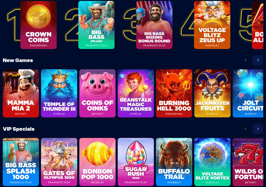 Fiestaslots Casino Game Library
